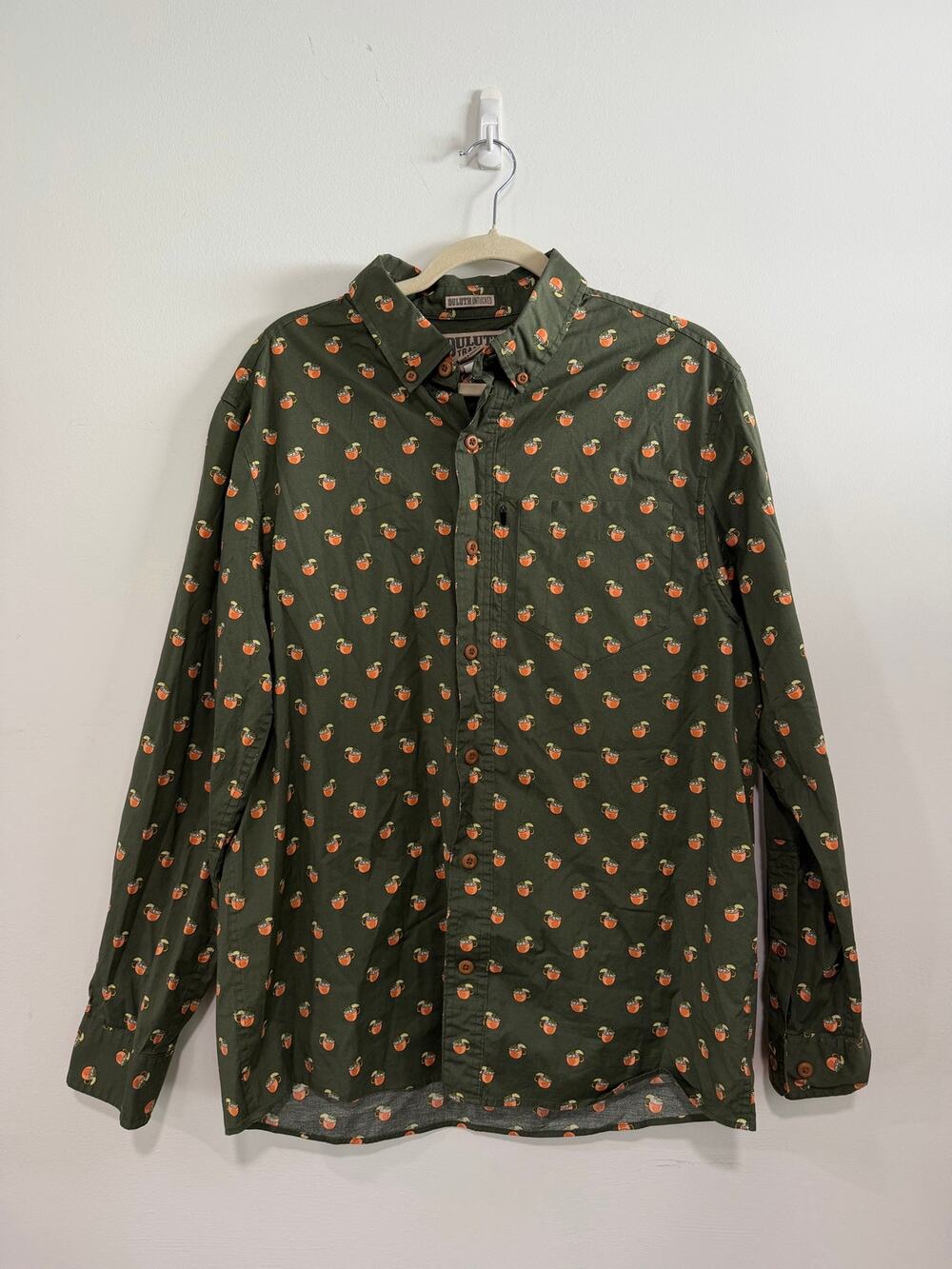 Duluth Trading Co. Moscow Mule Long Sleeve Button Down Shirt Large